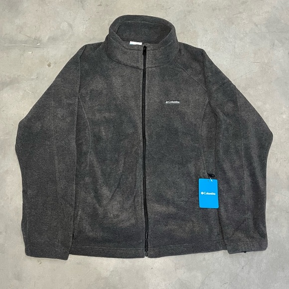 Columbia‎ Women's Benton Springs™ Full Zip Gray Fleece Jacket Plus Size Size 3X - Picture 1 of 6